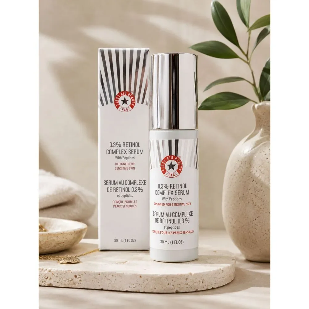 First Aid Beauty 0.3% Retinol Complex Serum Peptides Sensitive Skin‎ 1oz
